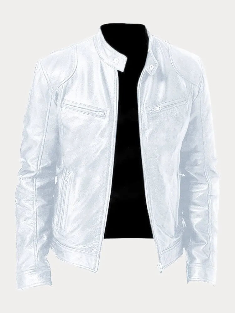 David – Veste en cuir décontractée