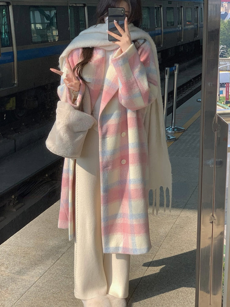Manteau d'hiver en laine Fleur - Un design élégant