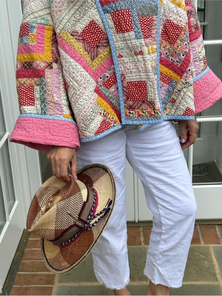 Beatriz - veste matelassée en patchwork décontractée