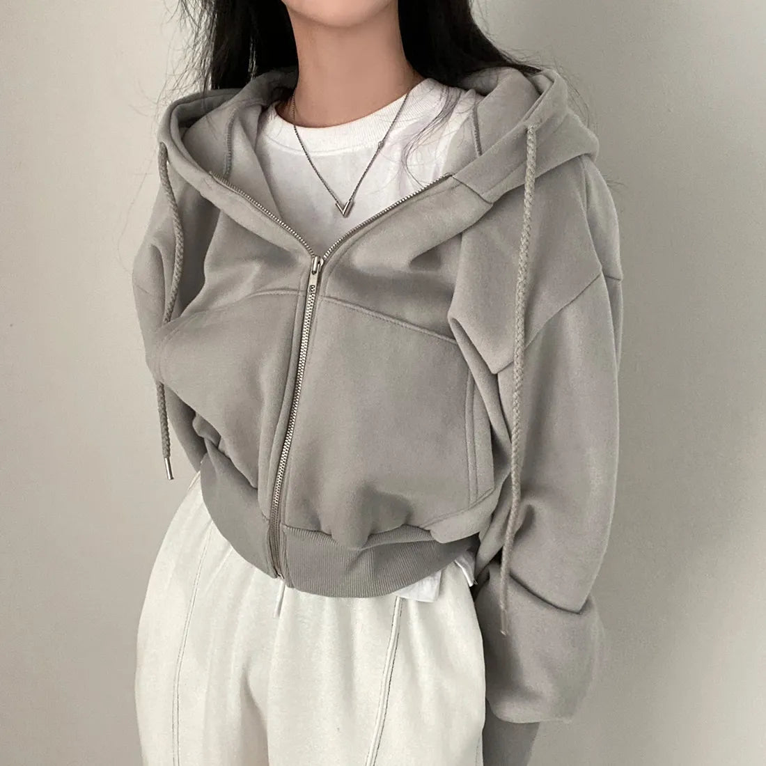 Louise - Sweatshirts surdimensionnés avec fermeture éclair