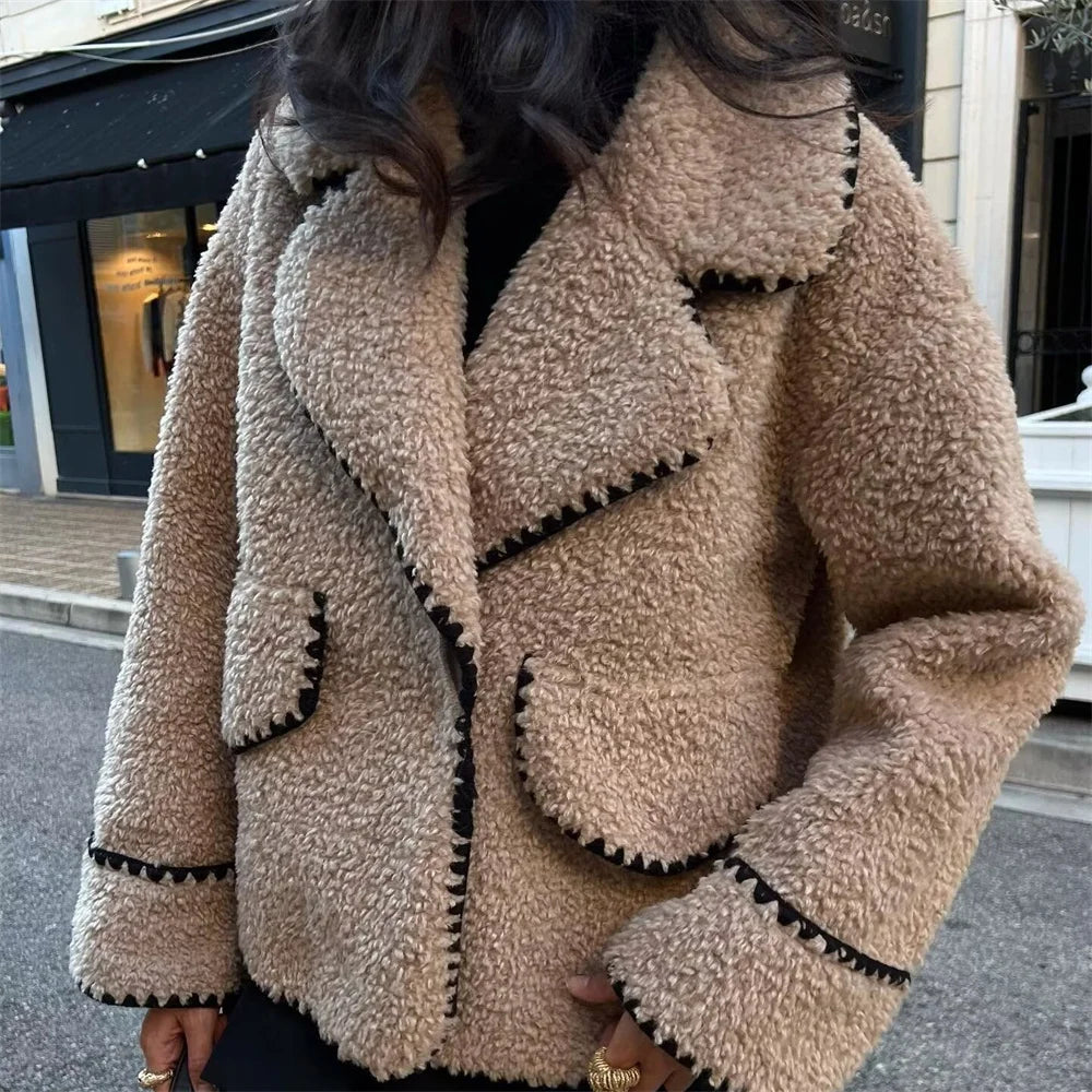 Kahlani - Manteau d'hiver élégant avec col