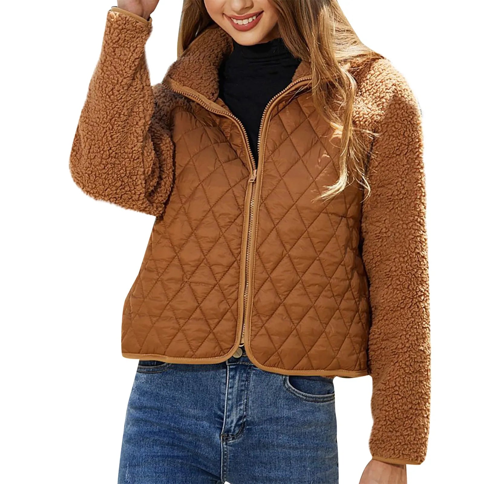 Veste bombardier confortable pour femme