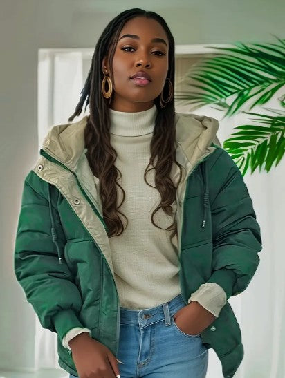 Manteau d'hiver matelassé classique pour femmes