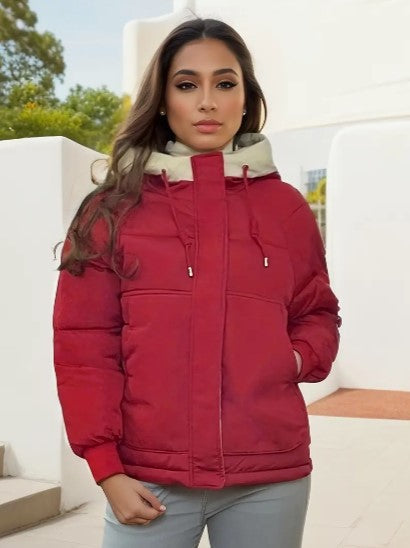 Manteau d'hiver matelassé classique pour femmes