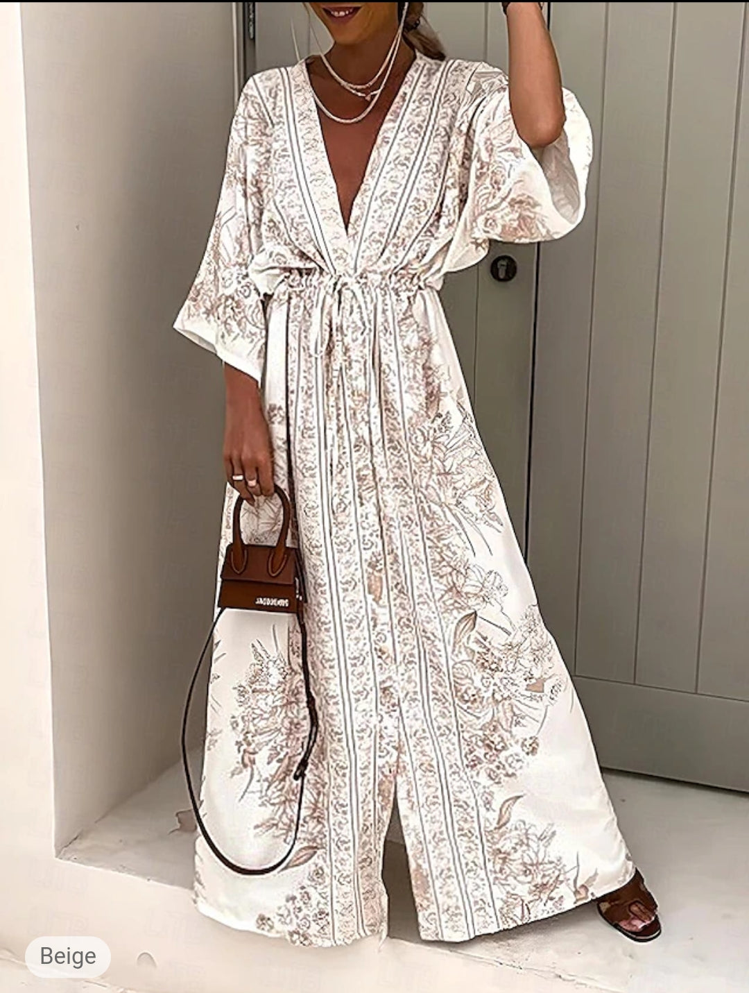 Robe en dentelle à décolleté en V - Élégante et féminine - Projet Paris - Parfaite pour les occasions spéciales - Disponible en plusieurs tailles