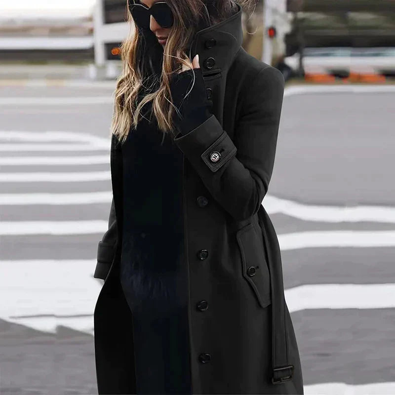 Sunshine - Trench-coat en laine pour femme