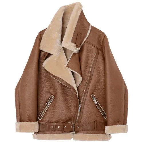 Nordiva - Veste chaude en similicuir