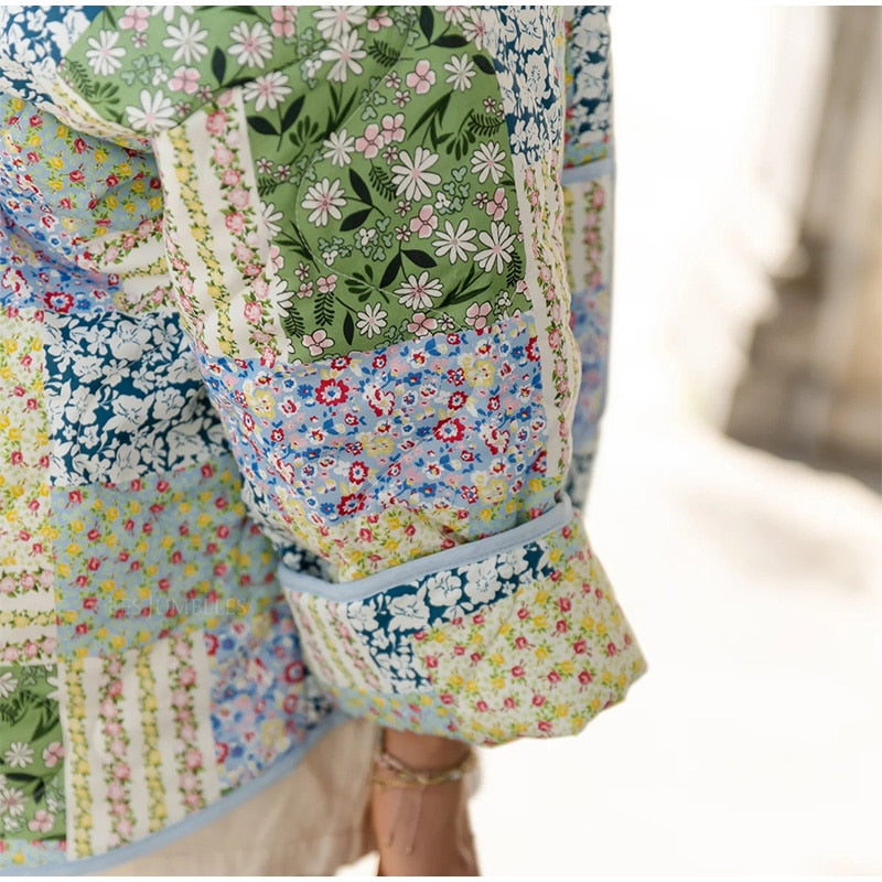 Beatriz - veste matelassée en patchwork décontractée