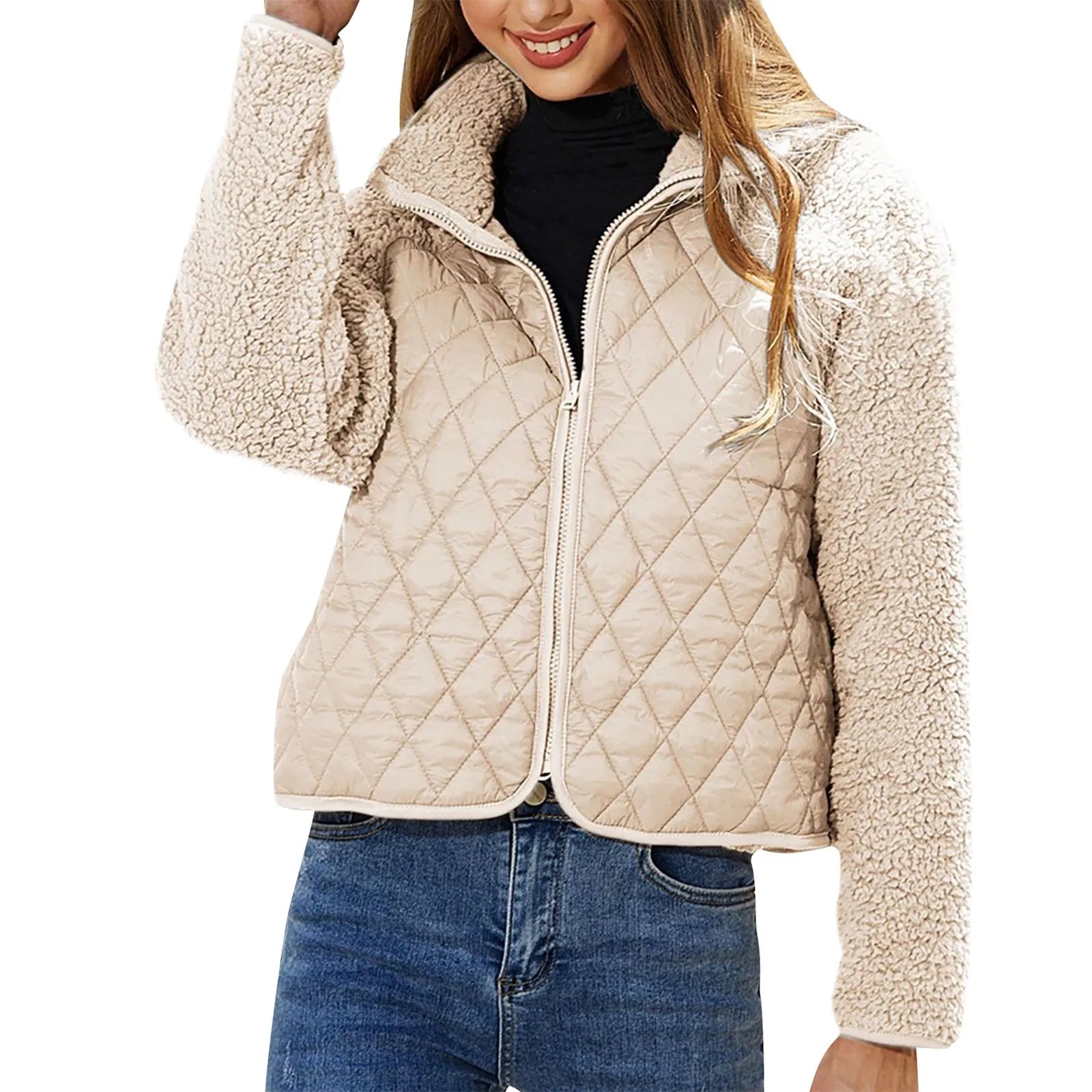 Veste bombardier confortable pour femme