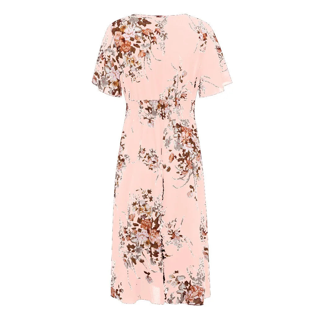 Robe en chiffon à fleurs - grande taille - Projet Paris - Légère et élégante