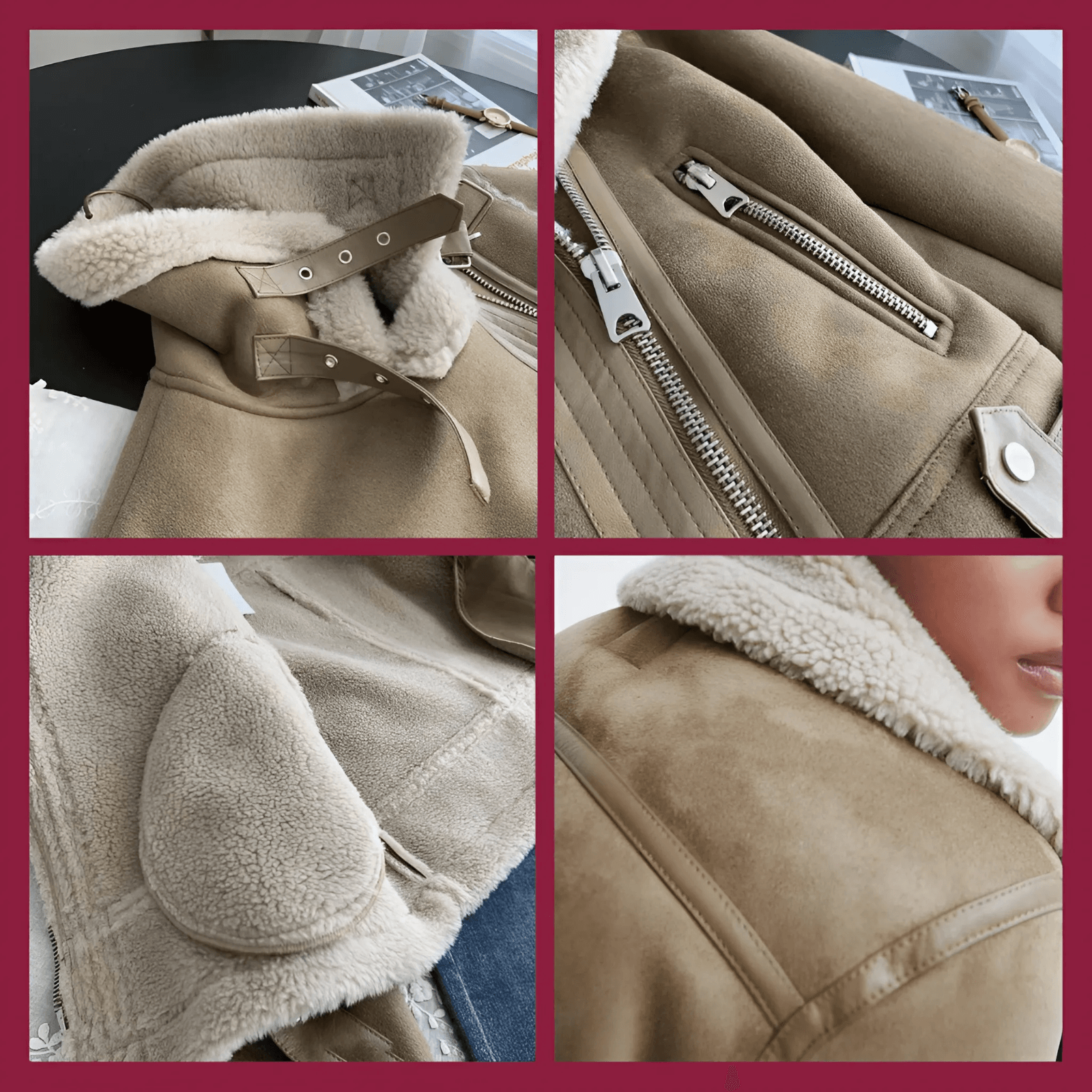 Palmer - veste rétro garnie de fourrure