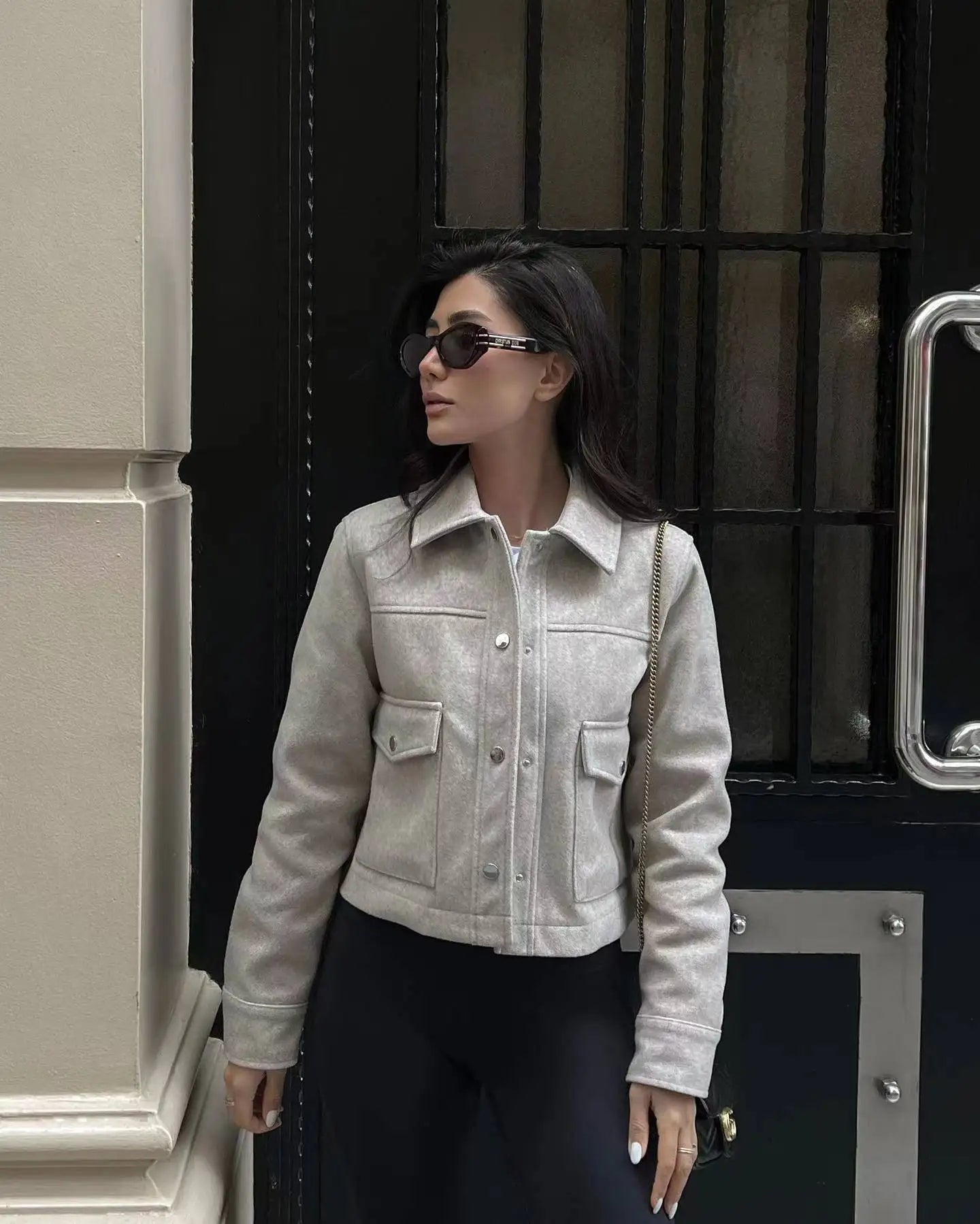Amy - veste d'été avec col rabattu