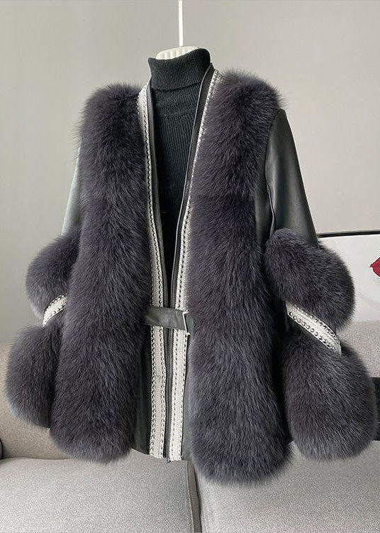 Elaine - Manteau de fourrure élégant et chaud