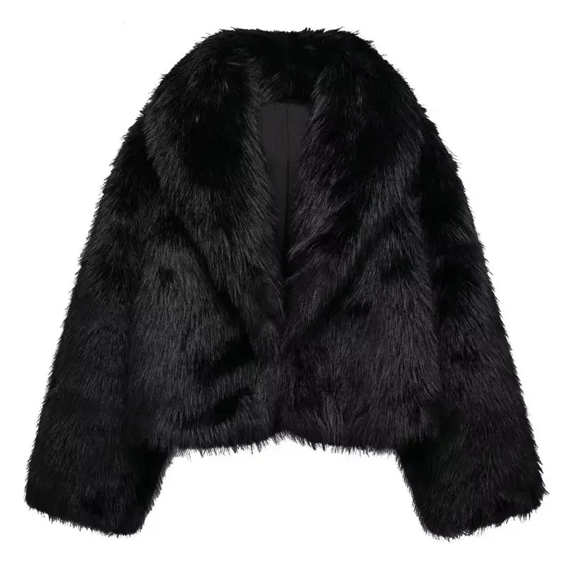 Ariah - Manteau de fausse fourrure à la hanche
