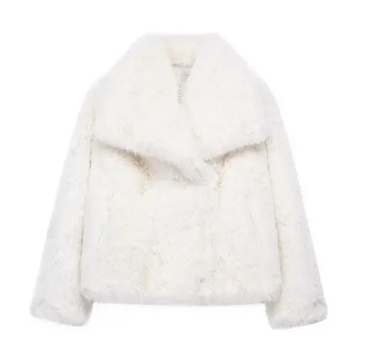Ariah - Manteau de fausse fourrure à la hanche