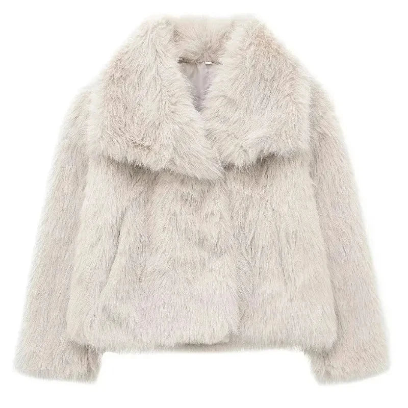 Ariah - Manteau de fausse fourrure à la hanche