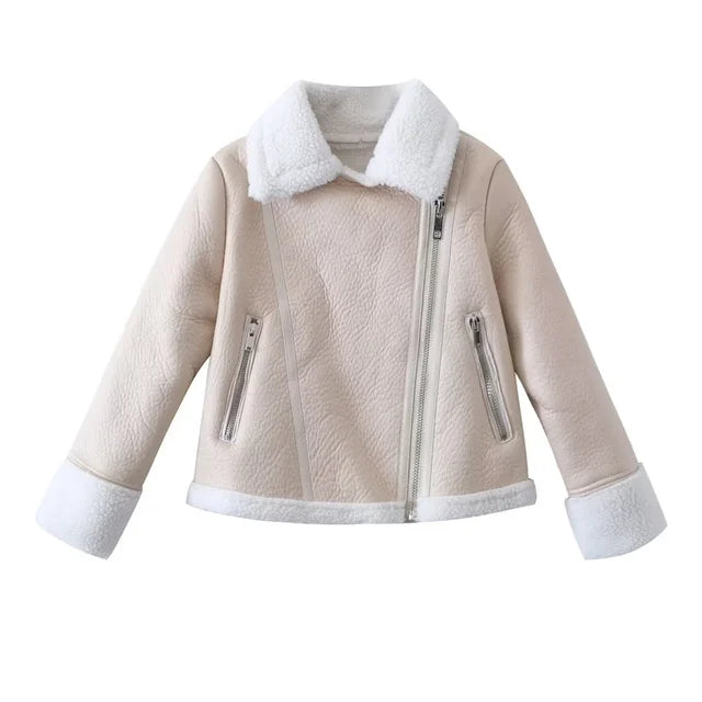 Maricar - Manteau de fourrure chaud et décontracté