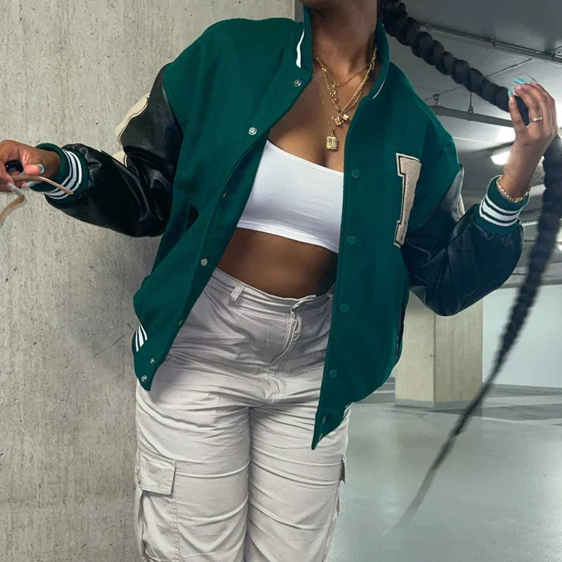 Gracie - Veste bombardier Varsity Streetwear