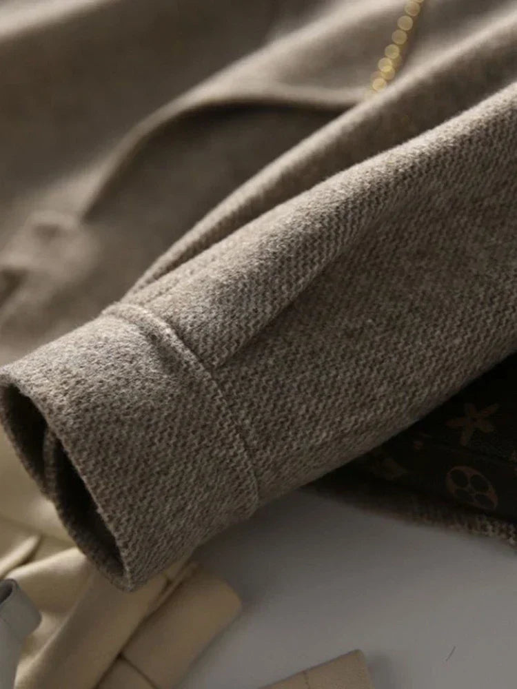 Lillian - veste en crêpe chaude à col élégant