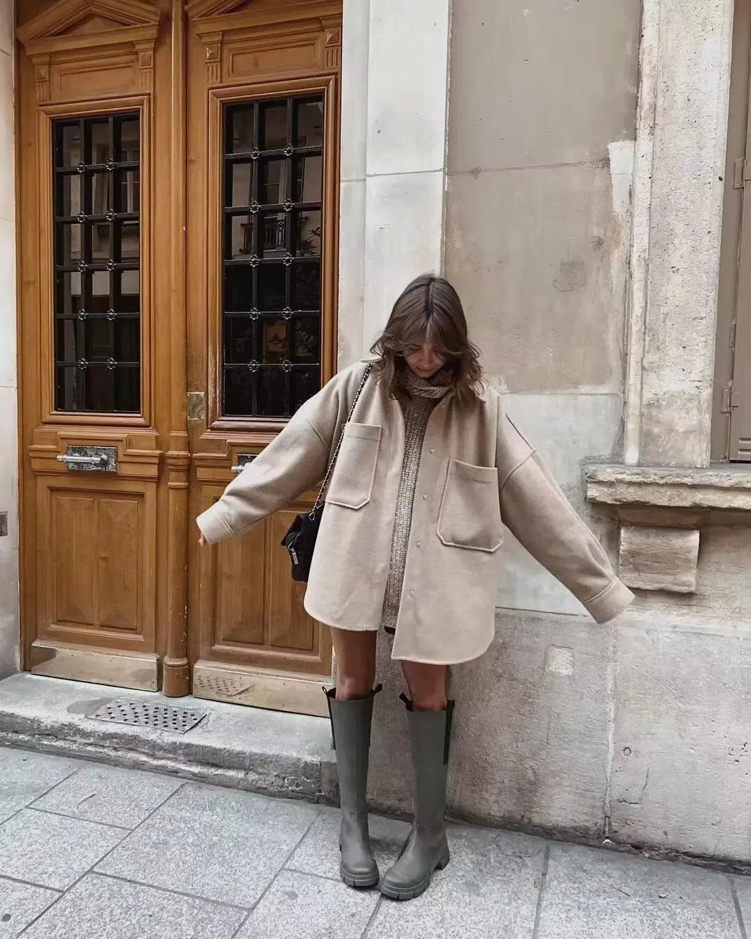 Julianna - Veste Vintage souple avec grandes poches