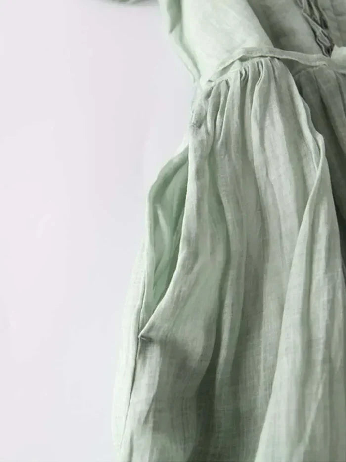 Robe en lin élégante Laura – Style décontracté et raffiné – Projet Paris – Idéale pour l'été