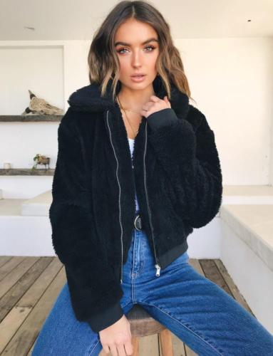 Allison - Manteau d'hiver en peluche