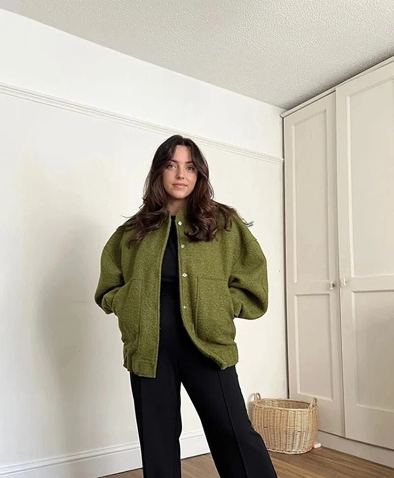 Valyn - veste bomber ample et décontractée