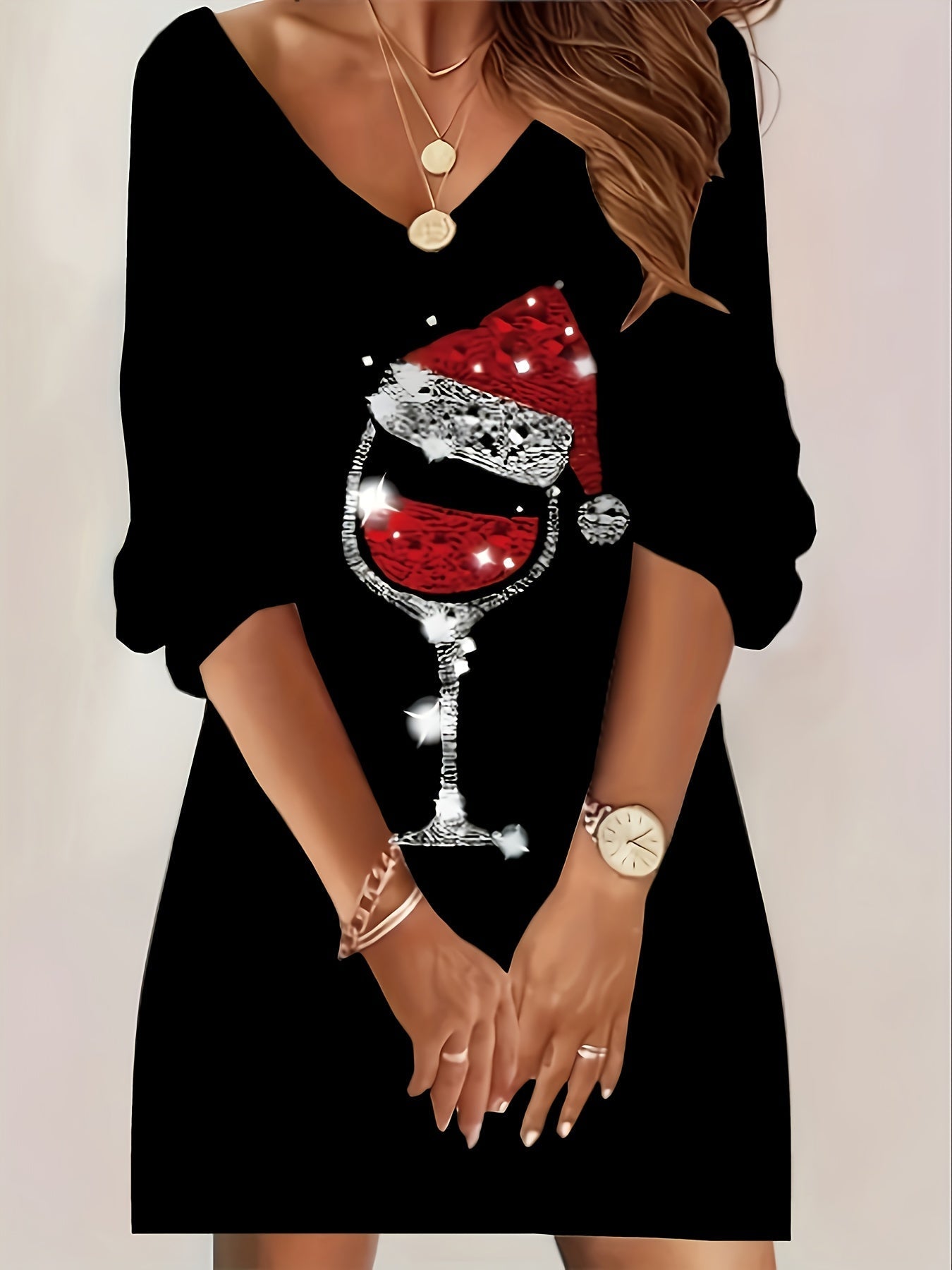 Robe élégante pour Noël - Projet Paris - Élégance et féminité - Parfaite pour les fêtes de fin d'année