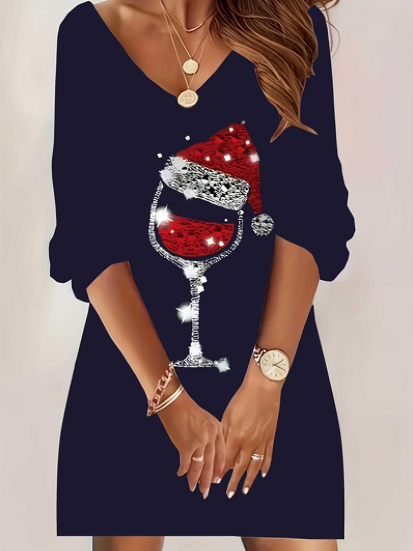 Robe élégante pour Noël - Projet Paris - Élégance et féminité - Parfaite pour les fêtes de fin d'année