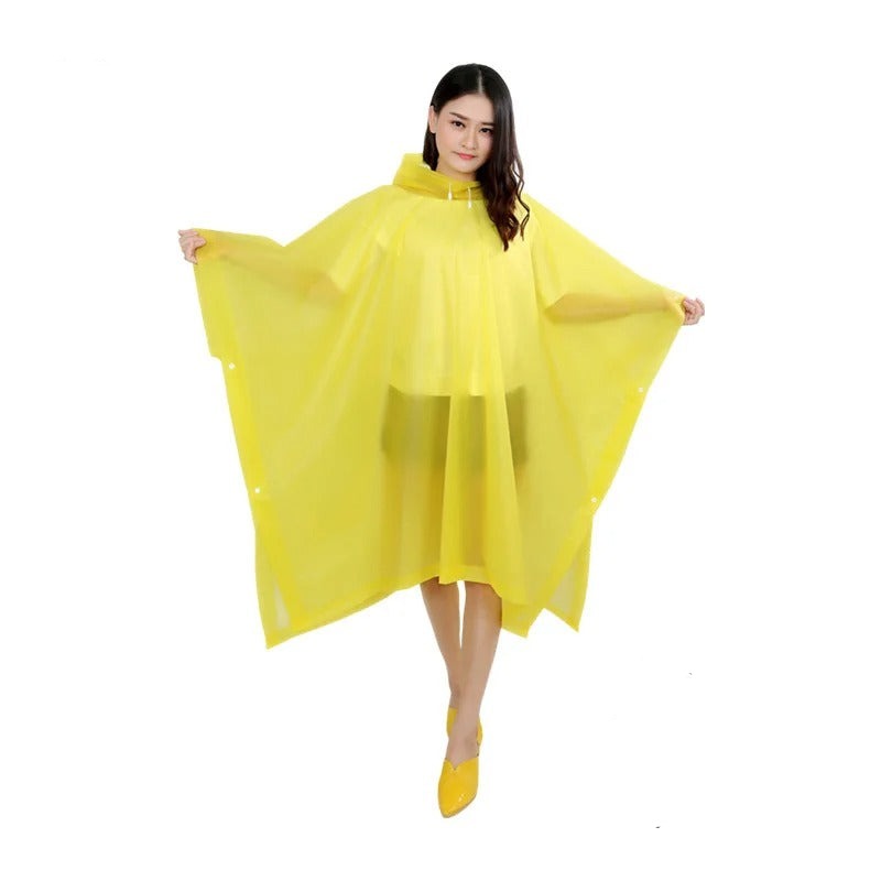Poncho de pluie léger à capuche