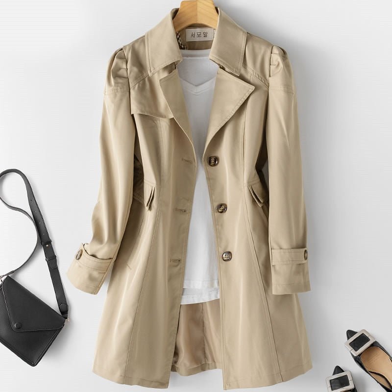 Trench-coat double boutonnage pour femme