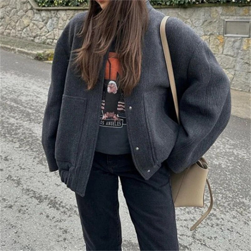 Valyn - veste bomber ample et décontractée