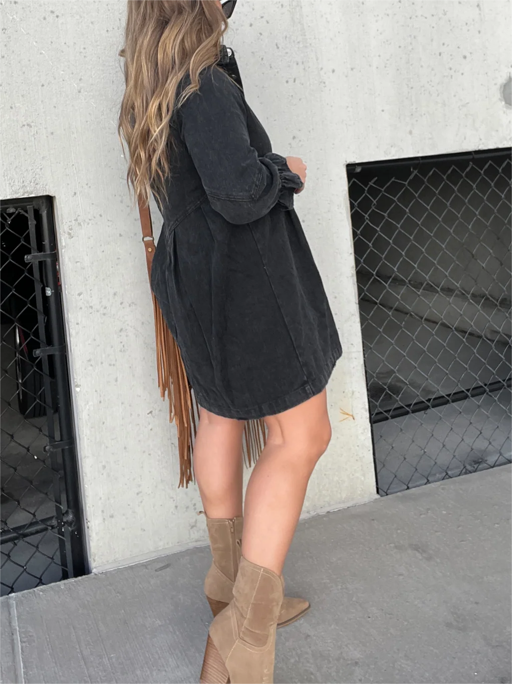 Robe en jean - manches bouffantes - Projet Paris - Style unique et tendance - Confort casual - Parfaite pour un look moderne