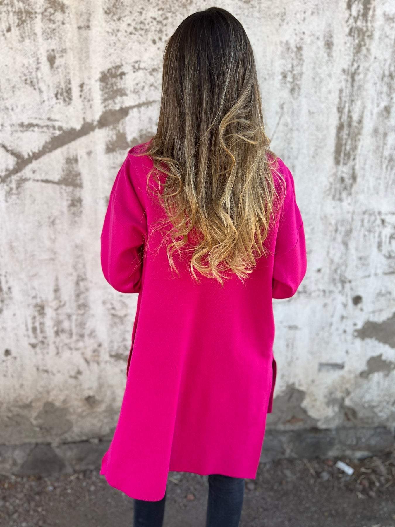 Veste en tricot pour femmes avec fermeture éclair et manches longues