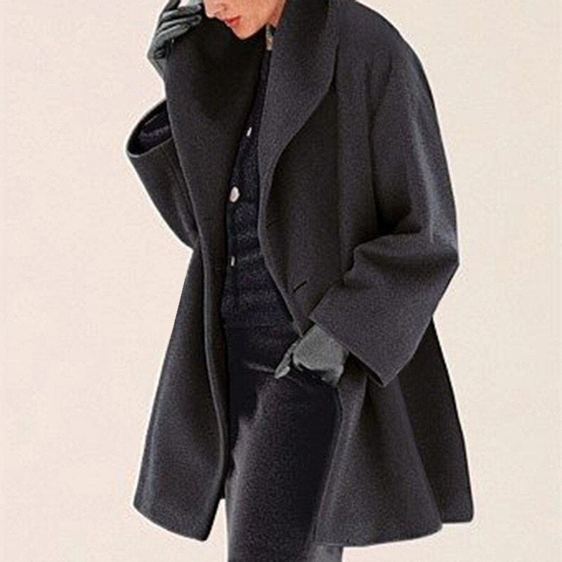 Manteau à large col