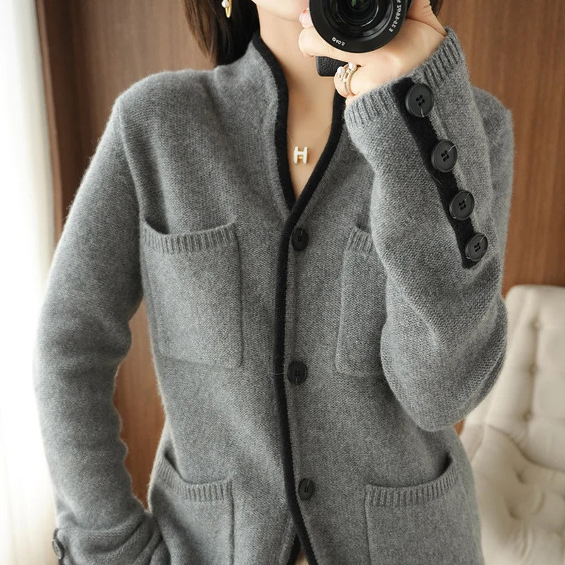 Vanessa | Veste/Cardigan en Cachemire et Laine Mérinos