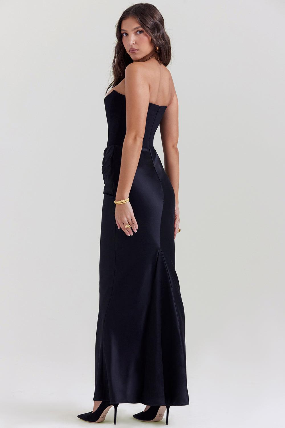 Robe maxi corset sans bretelles - Élégante et sophistiquée - Projet Paris - Coupe ajustée