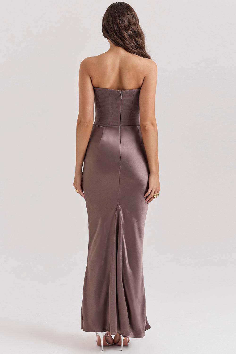Robe maxi corset sans bretelles - Élégante et sophistiquée - Projet Paris - Coupe ajustée