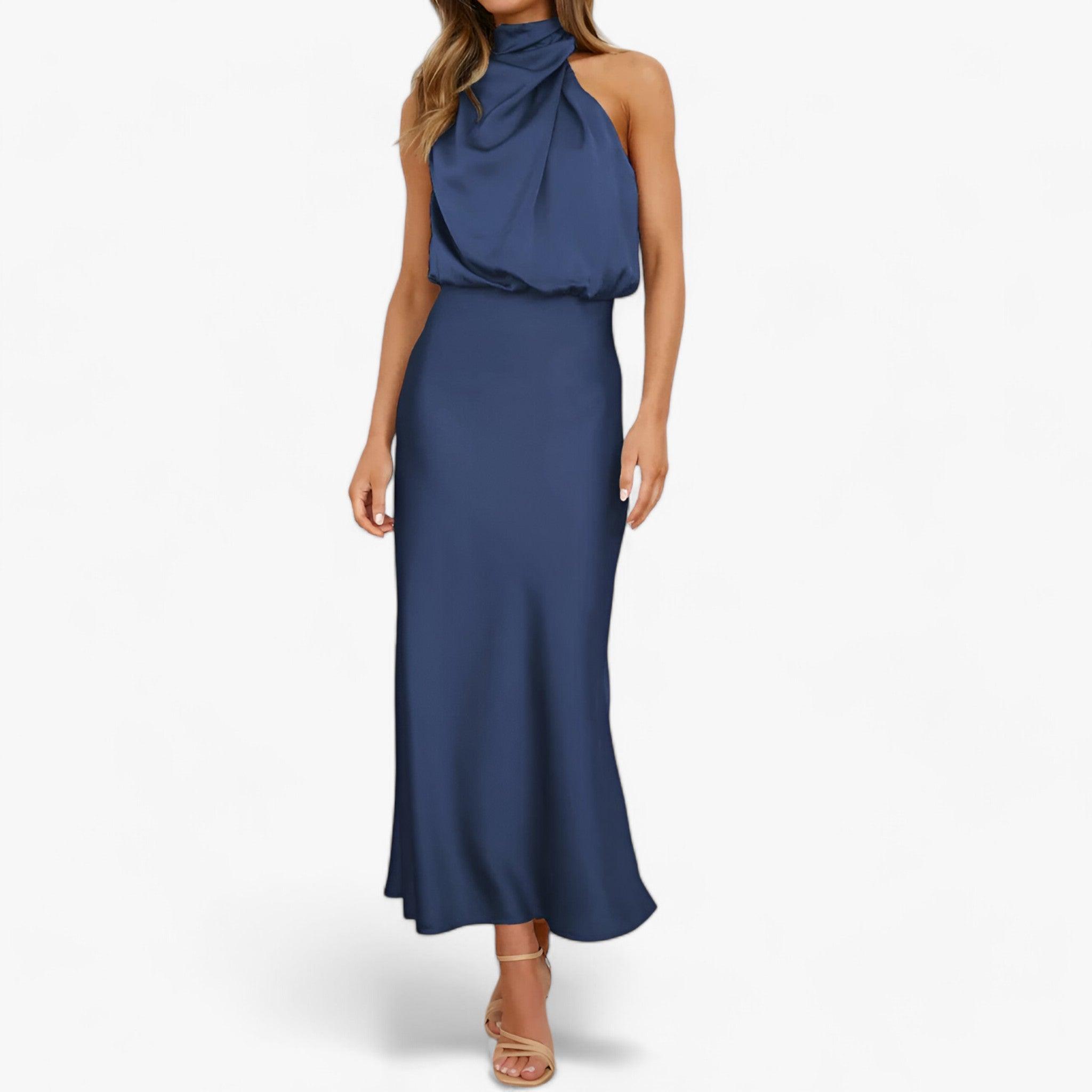 Robe longue en satin - Luxueuse et flatteuse - Projet Paris - Tissu soyeux