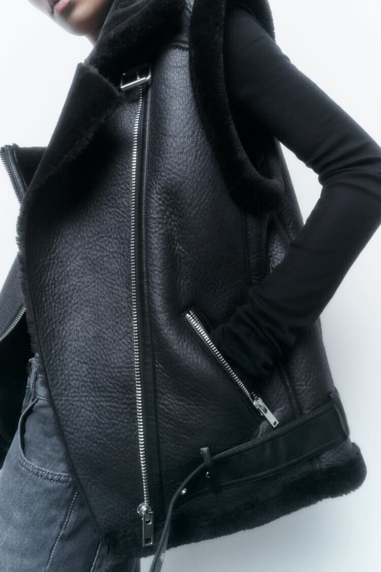 Bodywarmer en cuir de Jade - Chaud et tendance