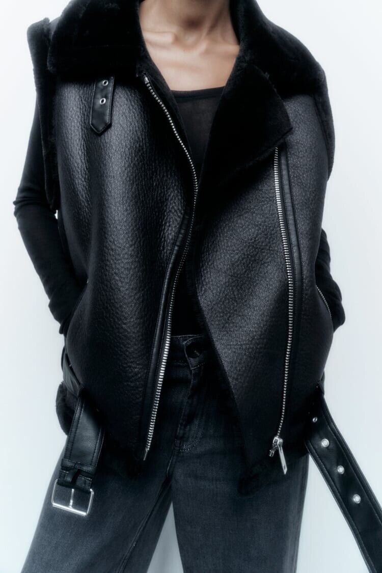 Bodywarmer en cuir de Jade - Chaud et tendance