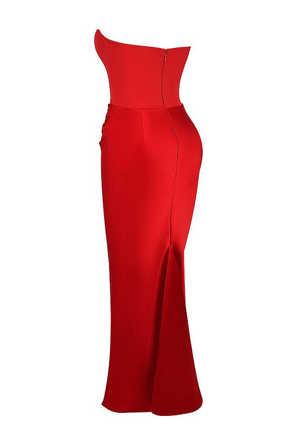 Robe maxi corset sans bretelles - Élégante et sophistiquée - Projet Paris - Coupe ajustée