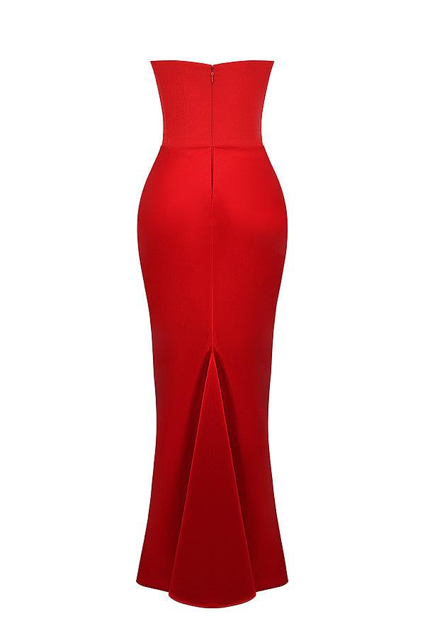 Robe maxi corset sans bretelles - Élégante et sophistiquée - Projet Paris - Coupe ajustée