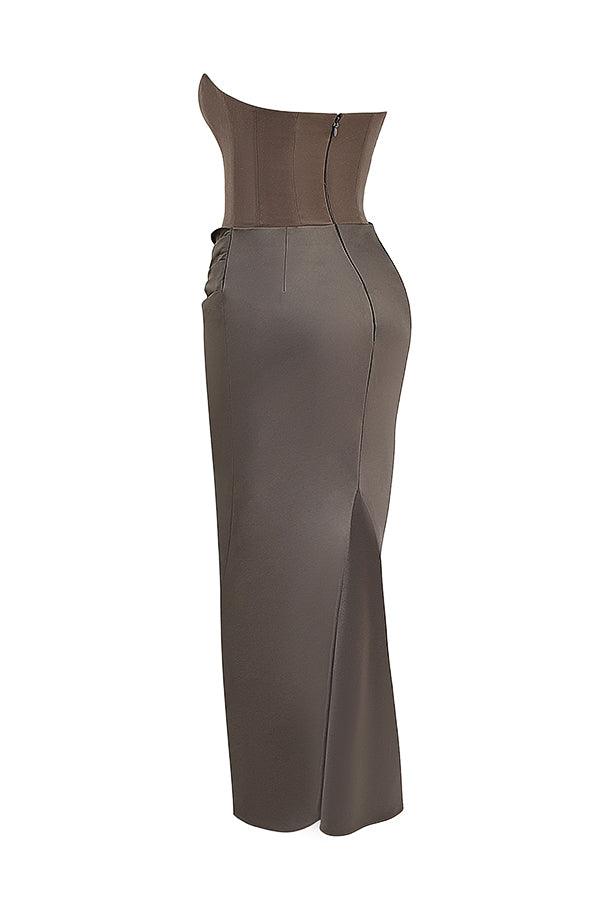 Robe maxi corset sans bretelles - Élégante et sophistiquée - Projet Paris - Coupe ajustée