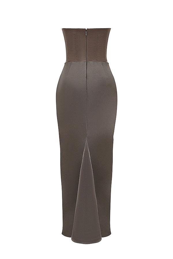 Robe maxi corset sans bretelles - Élégante et sophistiquée - Projet Paris - Coupe ajustée
