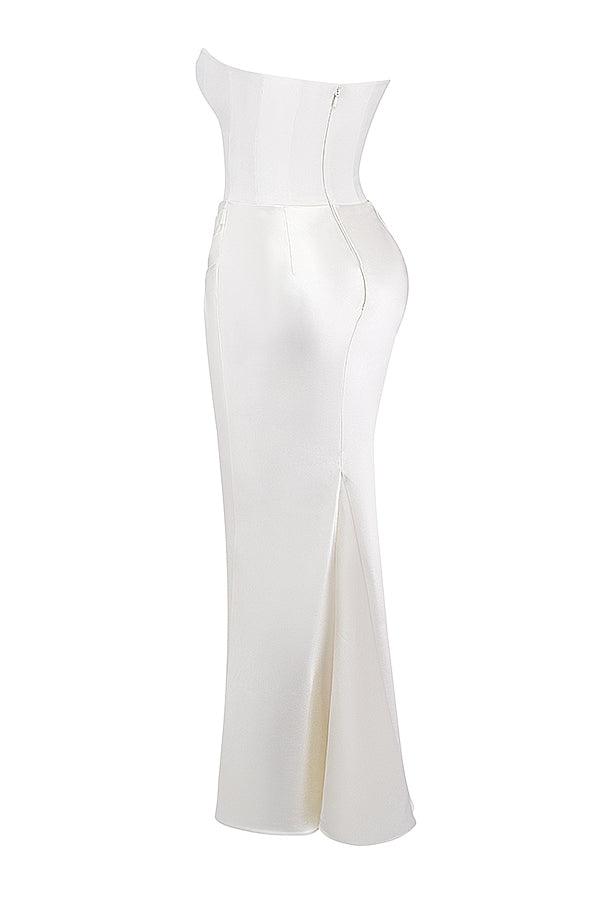 Robe maxi corset sans bretelles - Élégante et sophistiquée - Projet Paris - Coupe ajustée