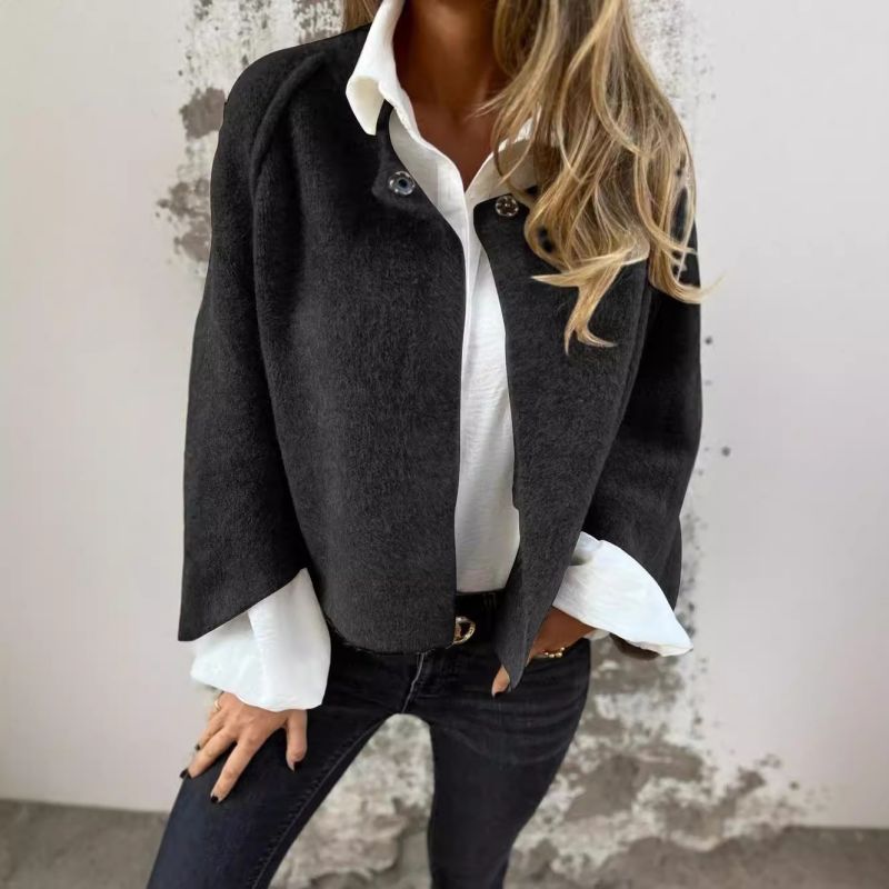 Cecile | Manteau court à manches évasées
