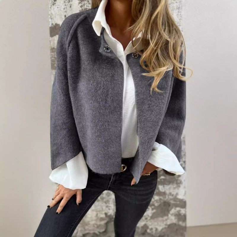 Cecile | Manteau court à manches évasées