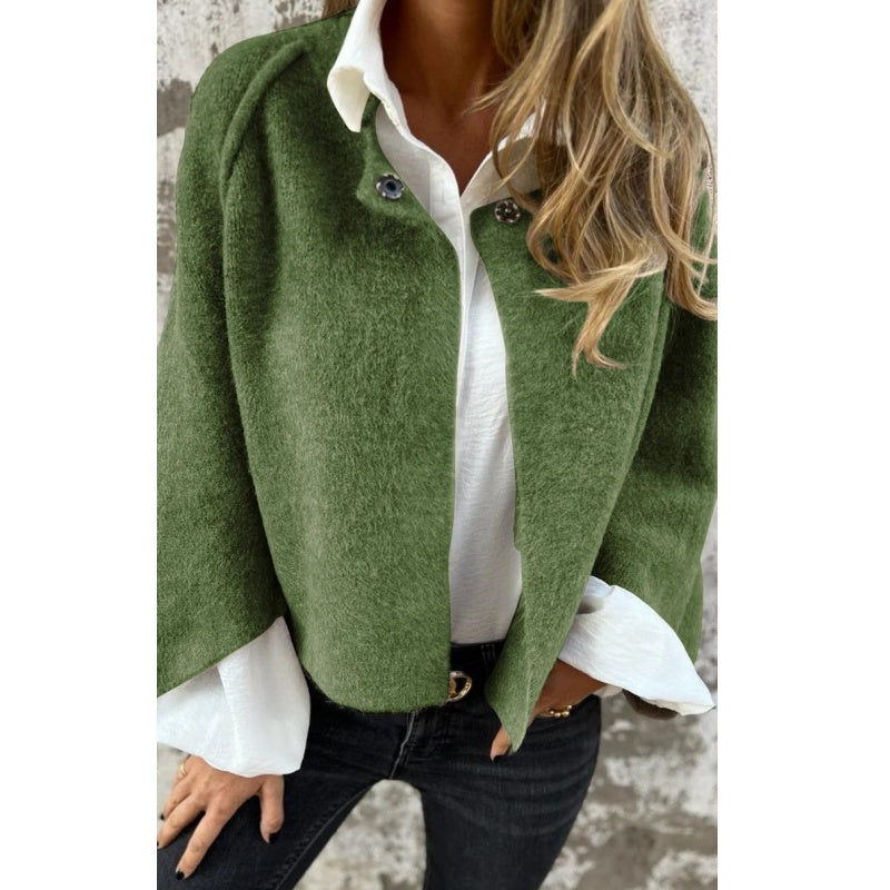 Cecile | Manteau court à manches évasées