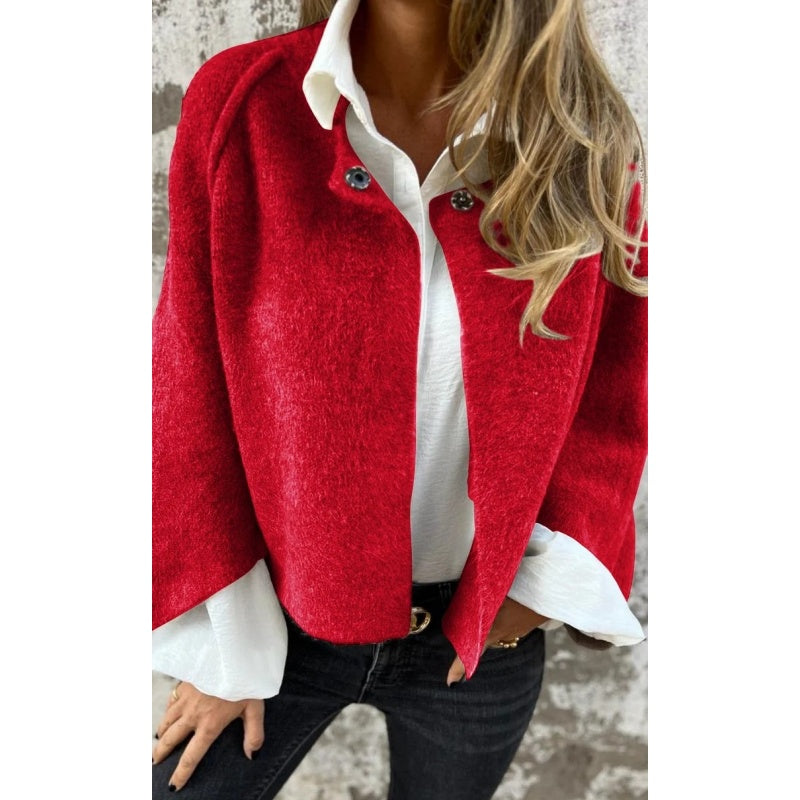 Cecile | Manteau court à manches évasées
